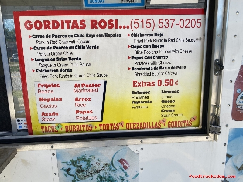 Food Trucks Des Moines Iowa Gorditas Rosi